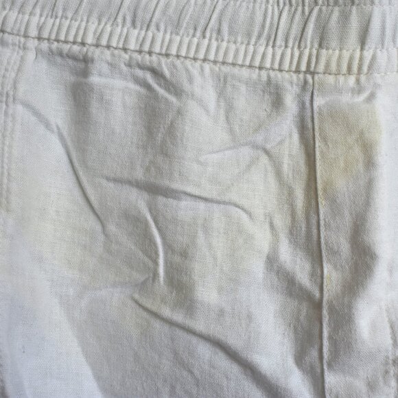 Women's Old Navy High-Waisted Linen-Blend Shorts 3.5" Inseam XLARGE Calla Lily - Picture 3 of 9